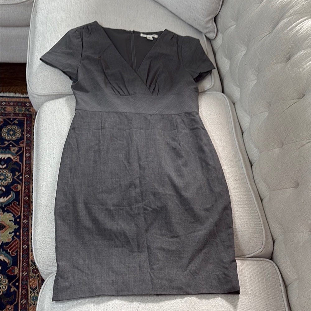 Banana Republic Gray Midi Dress